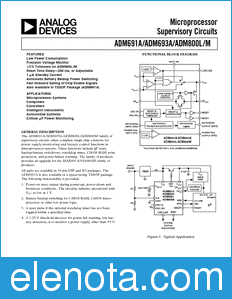 Analog Devices ADM691A datasheet