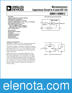 Analog Devices ADM812 datasheet
