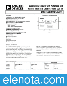 Analog Devices ADM823-ADM825 datasheet