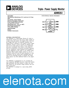 Analog Devices ADM9261 datasheet