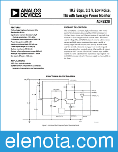 Analog Devices ADN2820 datasheet