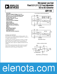 Analog Devices ADP1109 datasheet