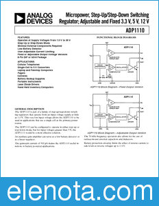 Analog Devices ADP1110 datasheet