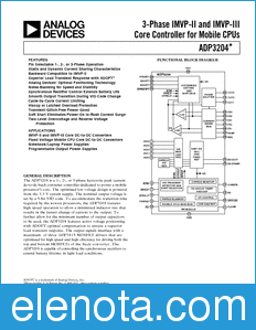 Analog Devices ADP3204 datasheet