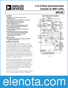 Analog Devices ADP3206 datasheet