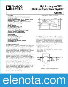 Analog Devices ADP3301 datasheet