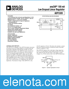 Analog Devices ADP3309 datasheet