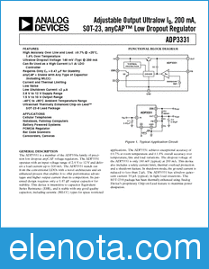 Analog Devices ADP3331 datasheet