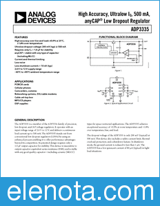 Analog Devices ADP3335 datasheet