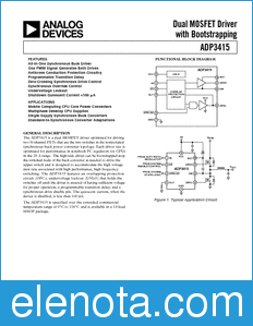 Analog Devices ADP3415 datasheet