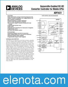 Analog Devices ADP3421 datasheet