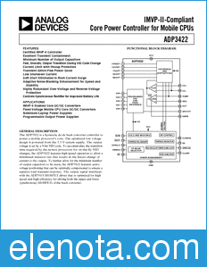 Analog Devices ADP3422 datasheet