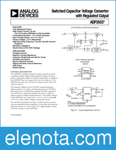 Analog Devices ADP3603 datasheet