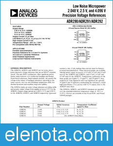 Analog Devices ADR290 datasheet