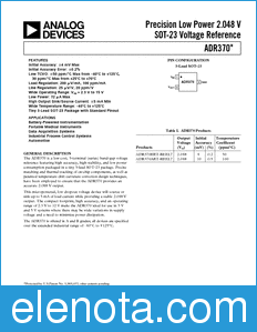 Analog Devices ADR370 datasheet