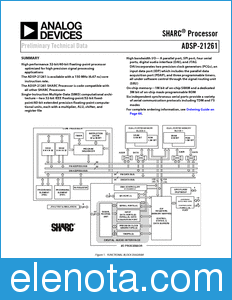 Analog Devices ADSP-21261 datasheet