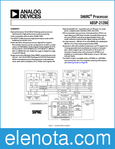 Analog Devices ADSP-21266 datasheet