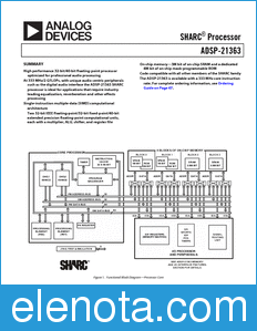 Analog Devices ADSP-21363 datasheet