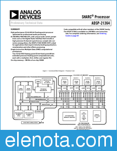Analog Devices ADSP-21364 datasheet