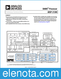 Analog Devices ADSP-21369 datasheet
