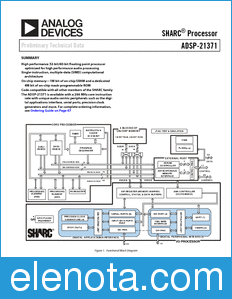 Analog Devices ADSP-21371 datasheet