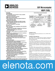 Analog Devices ADSP-2185L datasheet
