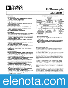 Analog Devices ADSP-2189M datasheet