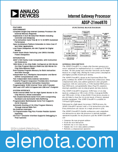 Analog Devices ADSP-21MOD870 datasheet