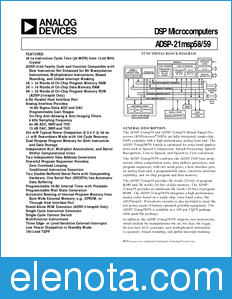 Analog Devices ADSP-21MSP58 datasheet
