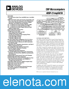 Analog Devices ADSP-21msp58 datasheet