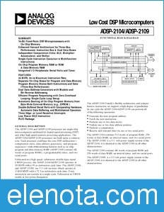 Analog Devices ADSP2104 datasheet