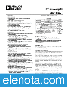 Analog Devices ADSP2186L datasheet