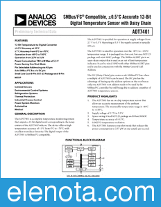 Analog Devices ADT7401 datasheet