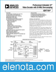 Analog Devices ADV7194 datasheet