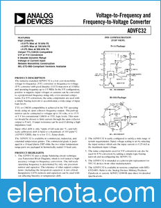 Analog Devices ADVFC32 datasheet
