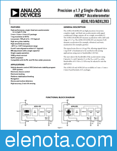 Analog Devices ADXL103 datasheet