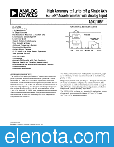 Analog Devices ADXL105 datasheet