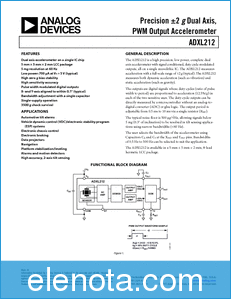 Analog Devices ADXL212 datasheet