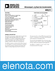 Analog Devices ADXL311 datasheet