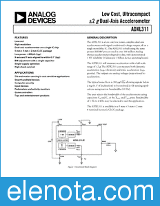 Analog Devices ADXL311 datasheet