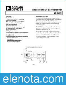 Analog Devices ADXL320 datasheet