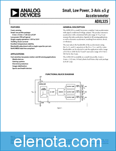 Analog Devices ADXL325 datasheet