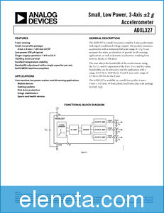 Analog Devices ADXL327 datasheet