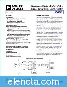 Analog Devices ADXL362 datasheet