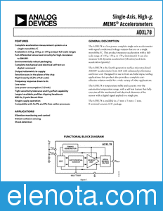 Analog Devices ADXL78 datasheet