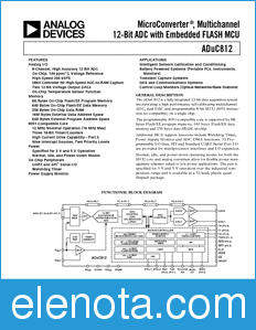 Analog Devices ADuC812 datasheet