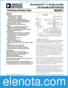 Analog Devices ADuC832 datasheet