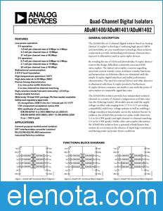 Analog Devices ADuM1400 datasheet