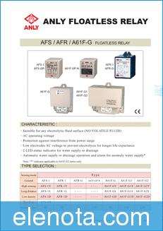 Anly AFS datasheet