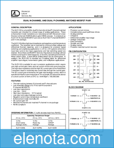 Advanced Linear Devices ALD1103 datasheet